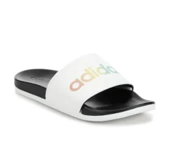 New Adidas Adults' Adilette Comfort Print Sport Slides