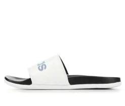 New Adidas Adults' Adilette Comfort Print Sport Slides