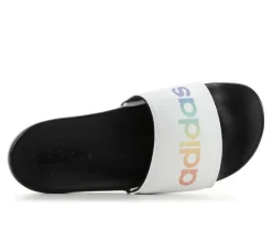 New Adidas Adults' Adilette Comfort Print Sport Slides