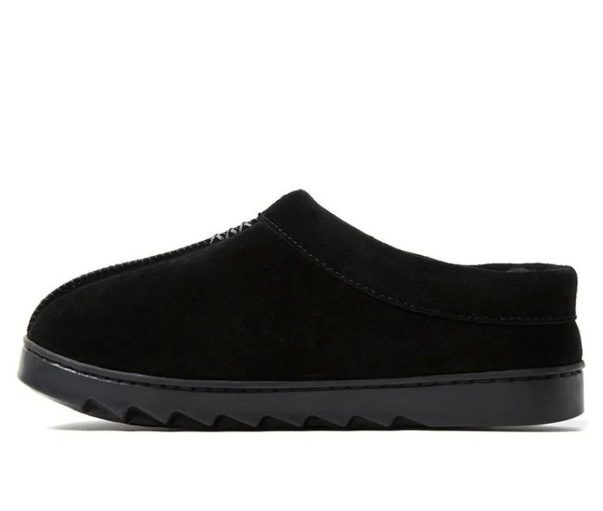 Clearance Dearfoams Doreen Suede Clog Slippers