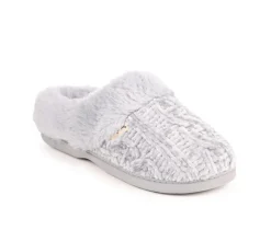 Clearance Dearfoams Cable Knit Chenille Slippers