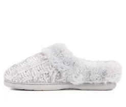 Clearance Dearfoams Cable Knit Chenille Slippers