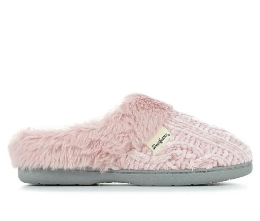 Hot Dearfoams Cable Knit Chenille Slippers