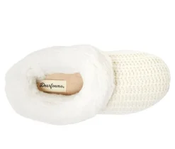 Clearance Dearfoams Hannah Festive Knit Clog Slippers