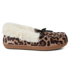 Hot Dearfoams Kristen Holiday Tie Moccasin Slippers