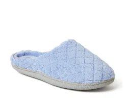 Sale Dearfoams Leslie Quilted Terry Clog Slippers