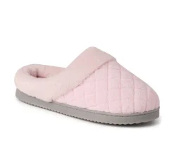 Outlet Dearfoams Libby Quilted Terry Clog Slippers