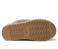 Hot Fireside by Dearfoams Women's Sydney Genuine Sherling Scuff Slippers