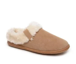 Clearance Minnetonka Camp Collar Scuff Slippers