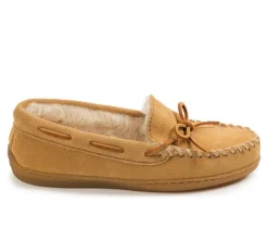Clearance Minnetonka Women's Pile Lined Hardsole Moccasins
