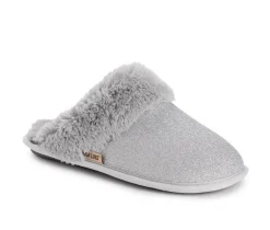 New MUK LUKS Angled Sparkle Scruff Slippers