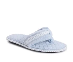 Outlet MUK LUKS Darlene Micro Chenille Thong Slippers