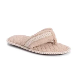 Best MUK LUKS Darlene Micro Chenille Thong Slippers