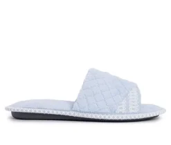 Outlet MUK LUKS Sally Micro Chenille Open Toe Scuff Slippers