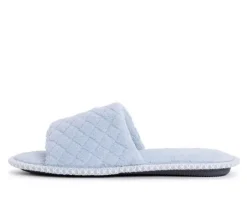 Outlet MUK LUKS Sally Micro Chenille Open Toe Scuff Slippers