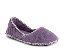 Clearance MUK LUKS Women's Beverly Micro Chenille Slip-on Slippers