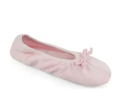 MUK LUKS Women's Stretch Satin Ballerina Slipper