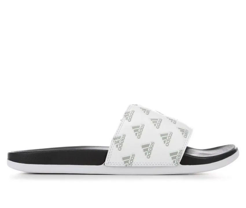 Clearance Adidas Women's Adilette Comfort Logo Sport Slides