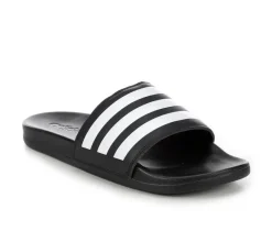 New Adidas Women's Adilette Comfort Stripe Sport Slides