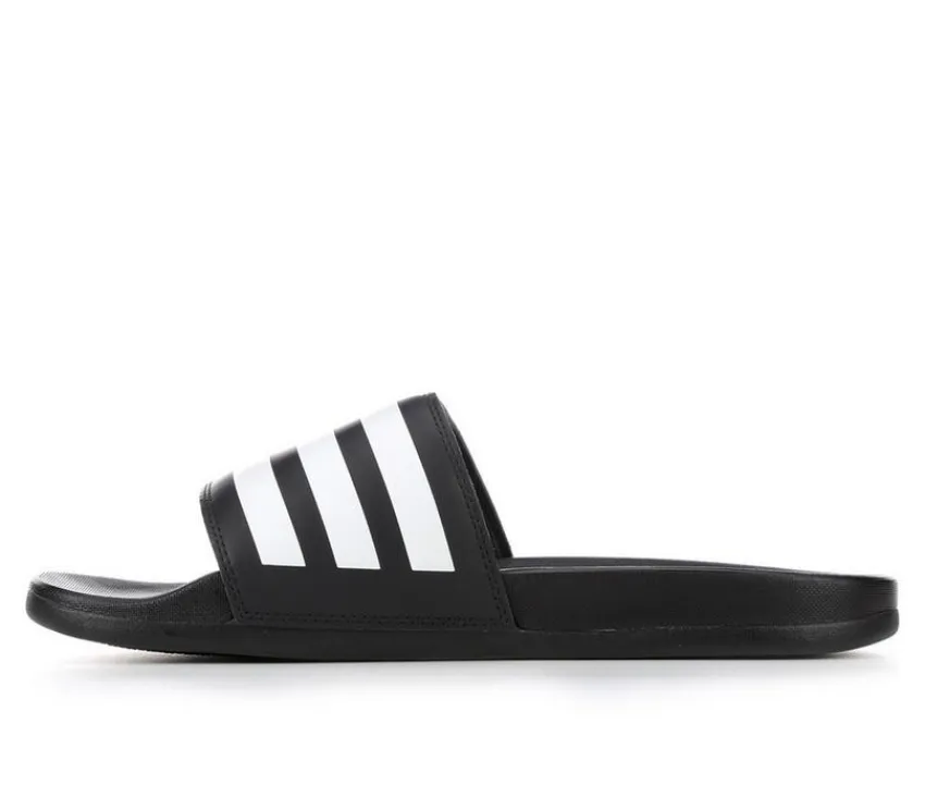 New Adidas Women's Adilette Comfort Stripe Sport Slides