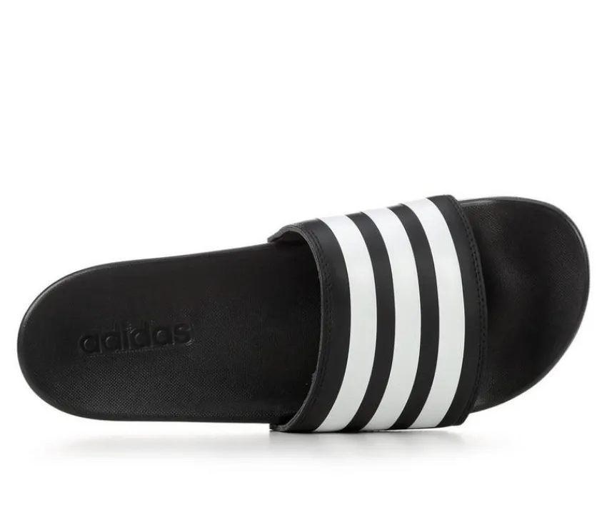 New Adidas Women's Adilette Comfort Stripe Sport Slides