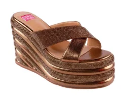 New Ashley Kahen Women's Carnival Platform Wedge Sandals