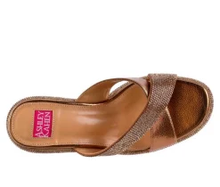 New Ashley Kahen Women's Carnival Platform Wedge Sandals