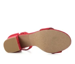 Outlet City Classified Women's Cake Block-Heeled Sandals