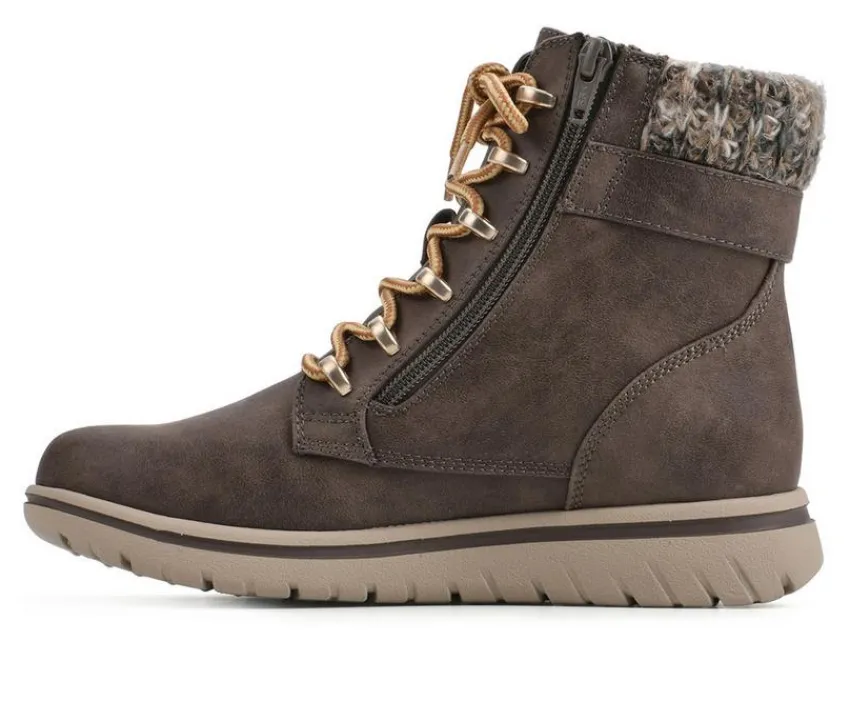 Hot Cliffs by White Mountain Women's Hearten Lace Up Booties