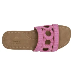 Discount Cliffs by White Mountain Women's Fraly Slide Sandals