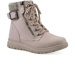 New Cliffs by White Mountain Women's Hearten Lace Up Booties