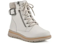 Hot Cliffs by White Mountain Women's Hearten Lace Up Booties