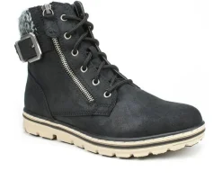 New Cliffs by White Mountain Women's Kelsie Lace-Up Booties