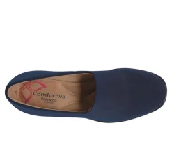 Hot Comfortiva Women's Dana Slip Resistant Wedge Slip Ons