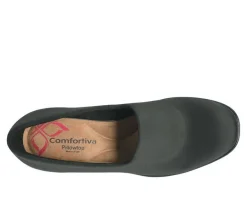 New Comfortiva Women's Dana Slip Resistant Wedge Slip Ons