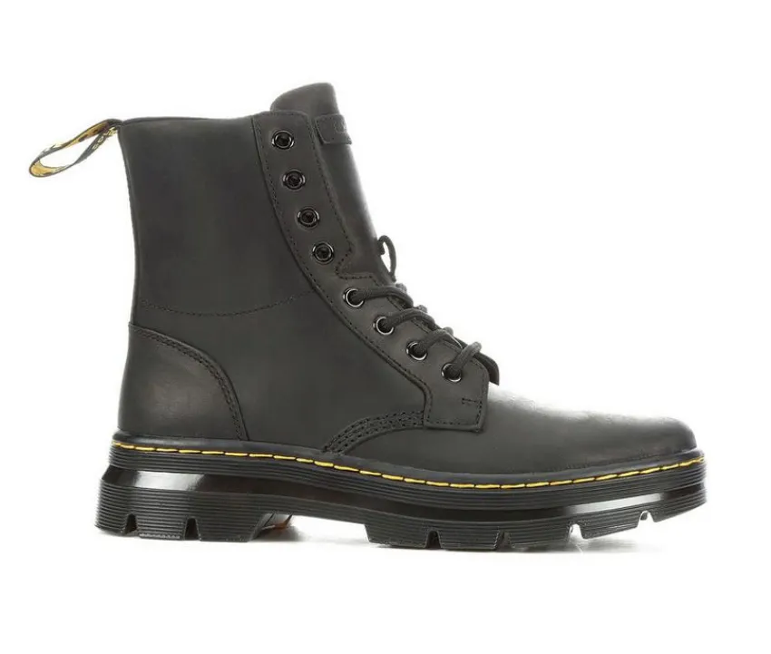 Outlet Dr. Martens Women's Combs Leather Combat Boots