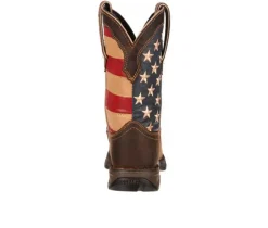 Hot Durango Women's Patriotic Pull On Western Flag Cowboy Boots