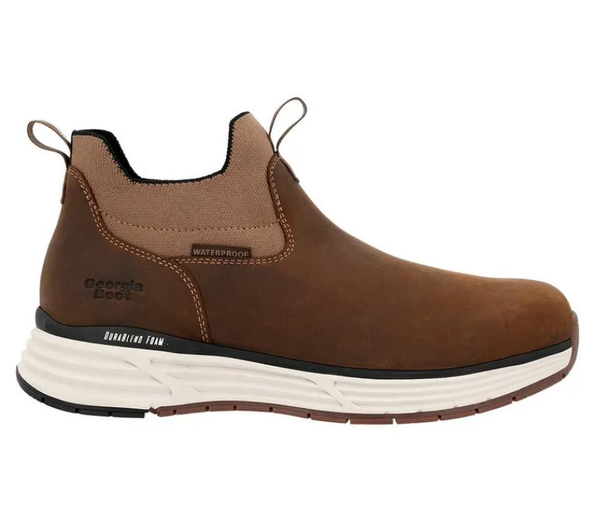 New Georgia Boot Women's Durablend Sport Waterproof Chelsea Work Boots