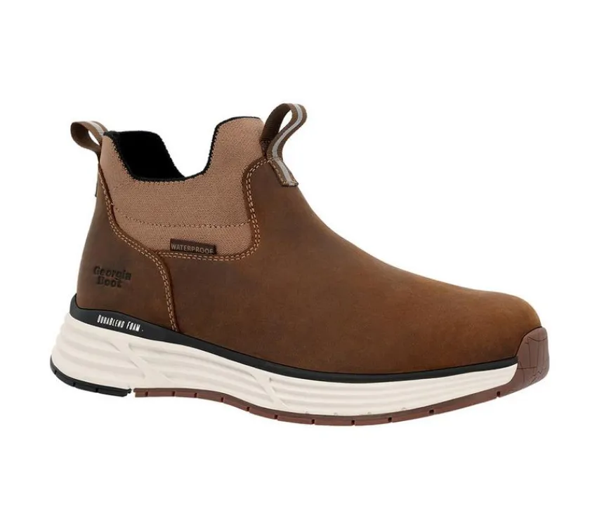 New Georgia Boot Women's Durablend Sport Waterproof Chelsea Work Boots