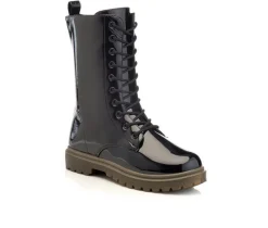 Hot Henry Ferrara Women's B905 Mid Calf Combat Boots