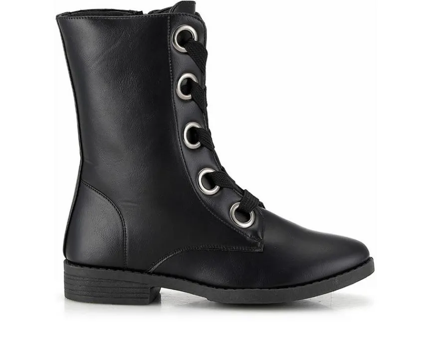 Hot Henry Ferrara Women's Charm-508 Mid Calf Combat Boots