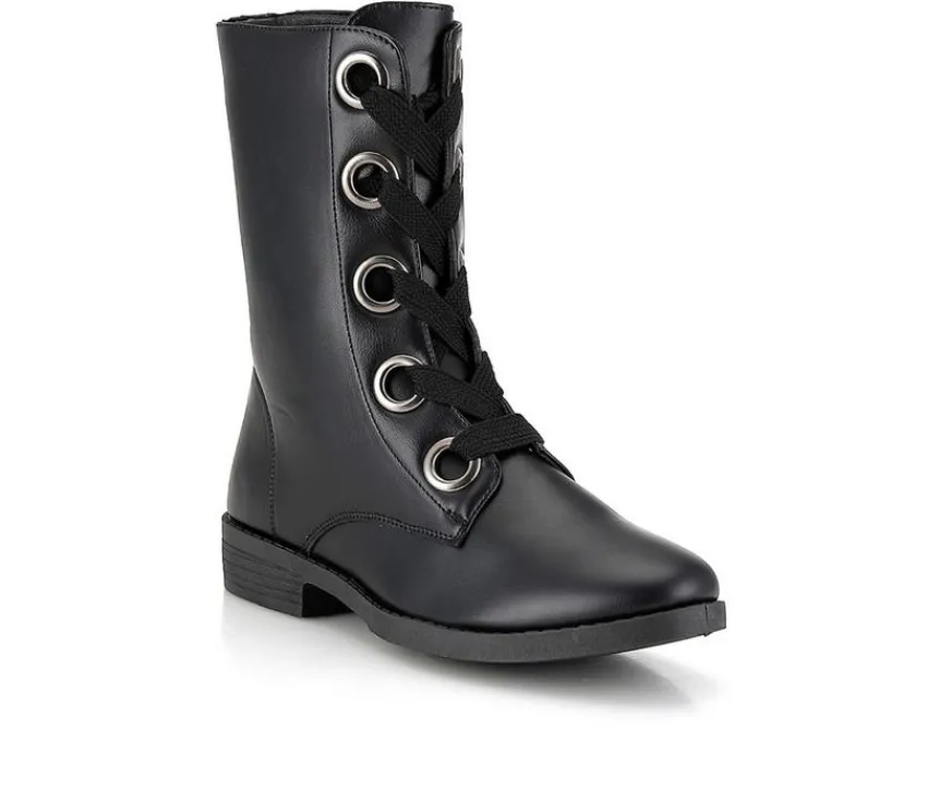 Hot Henry Ferrara Women's Charm-508 Mid Calf Combat Boots
