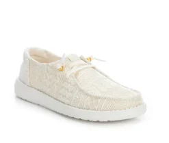 HEYDUDE Women's Wendy Crochet Lace Casual Shoes