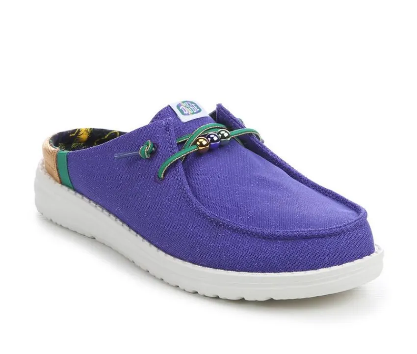 Discount HEYDUDE Women's Wendy Slip Mardi Gras Casual Shoes