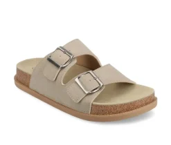 Sale Journee Collection Women's Tula Footbed Sandals