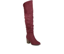Hot Journee Collection Women's Kaison Extra Wide Calf Over-The-Knee Boots