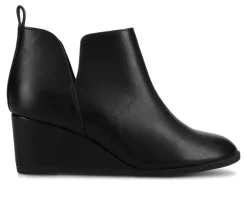 Best Journee Collection Women's Mylee Wedge Booties