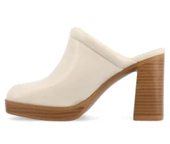 Outlet Journee Collection Women's Izara Block Heel Platform Clogs