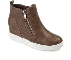 New Journee Collection Women's Pennelope Wedge Sneakers
