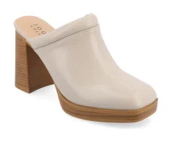 Outlet Journee Collection Women's Izara Block Heel Platform Clogs